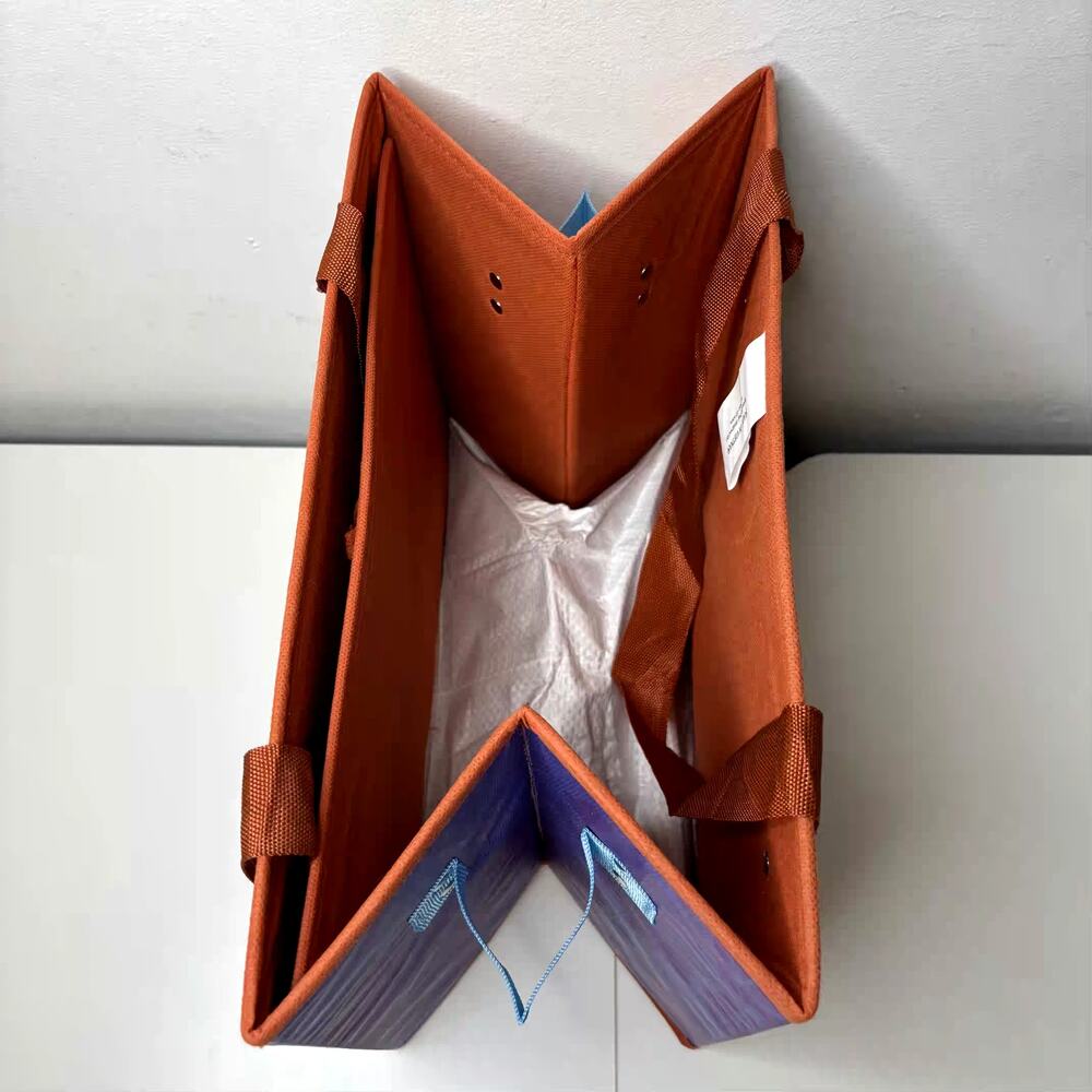 LOT 3x — Trader Joe’s Stand-Up Collapsable Grocery Tote Bag Box Car Storage NWT! - Picture 11 of 13